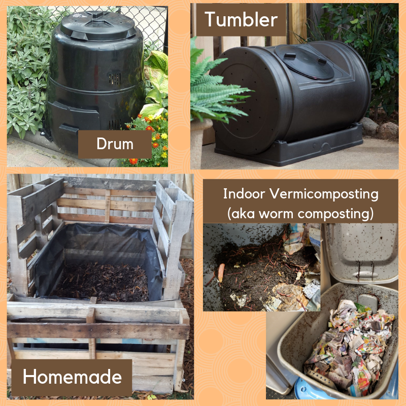 Composting process and benefits illustration